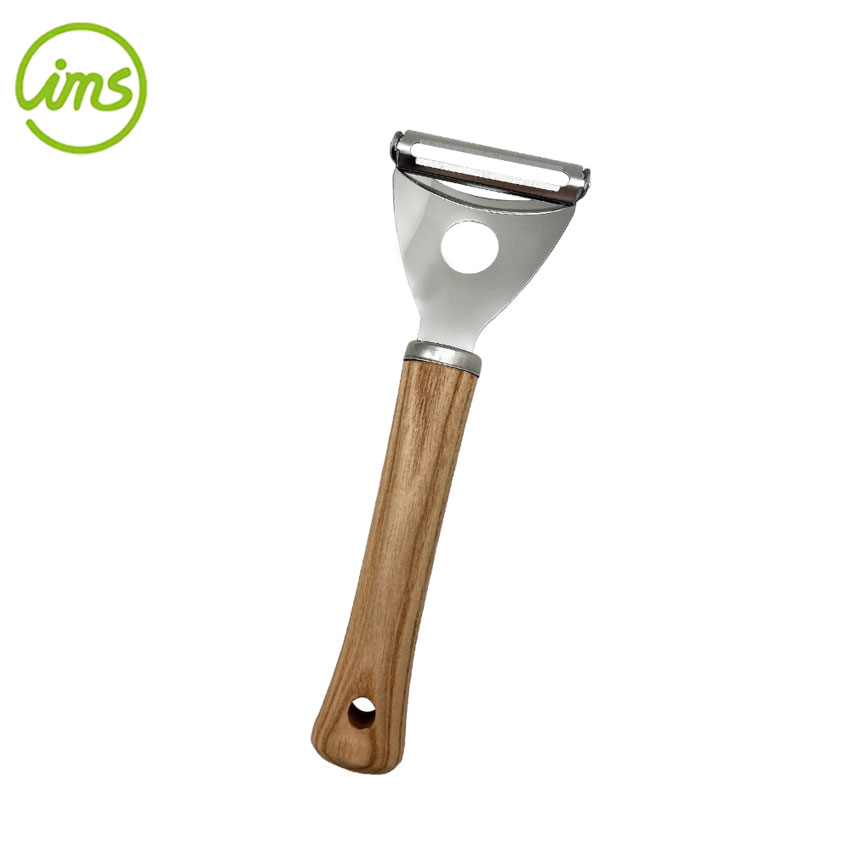 Stainless Steel Vegetable and Fruit Y Peeler Wooden Handle